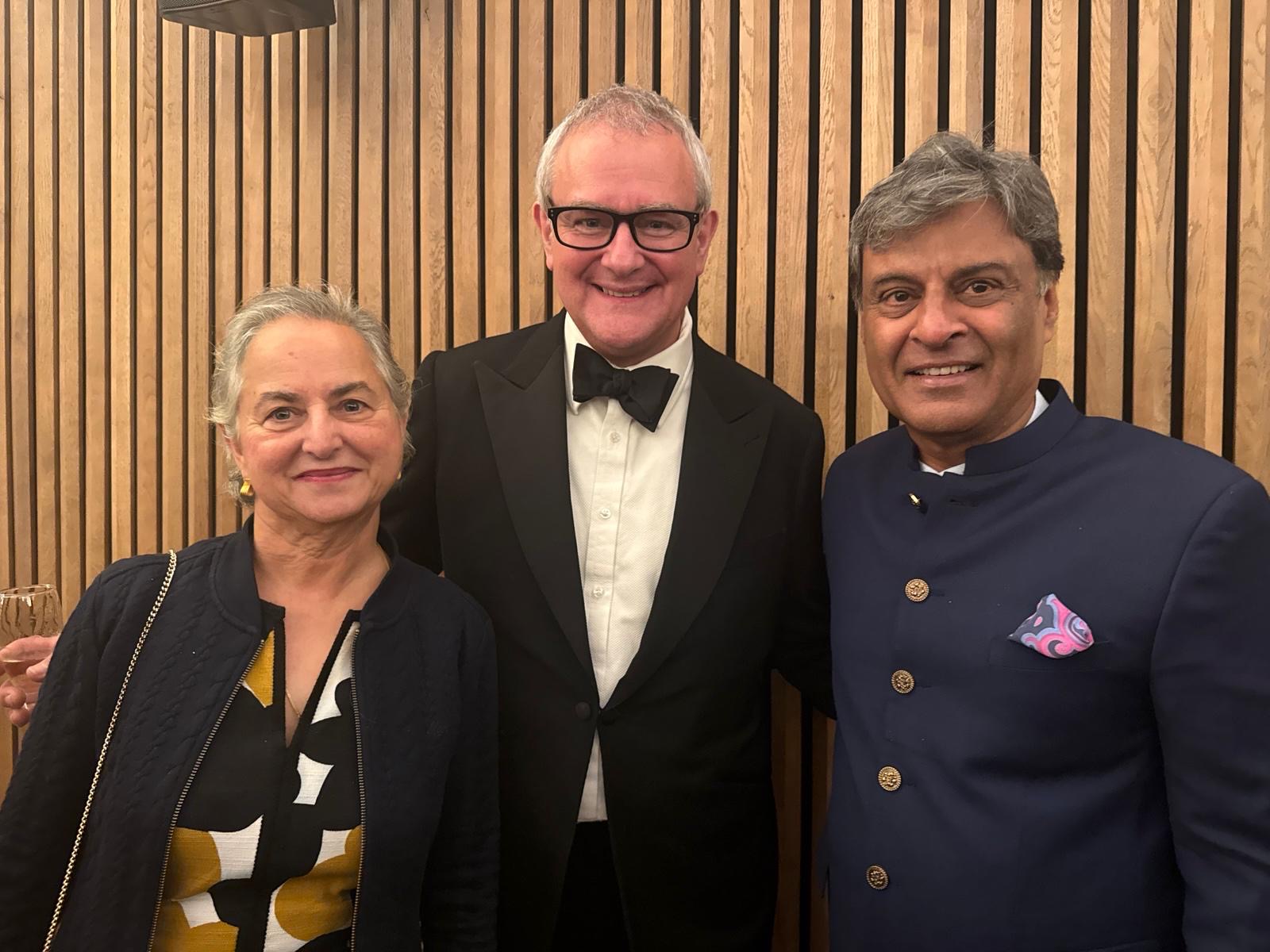 Rajni Sriram, Hugh Bonneville, Dr R Sri Ram