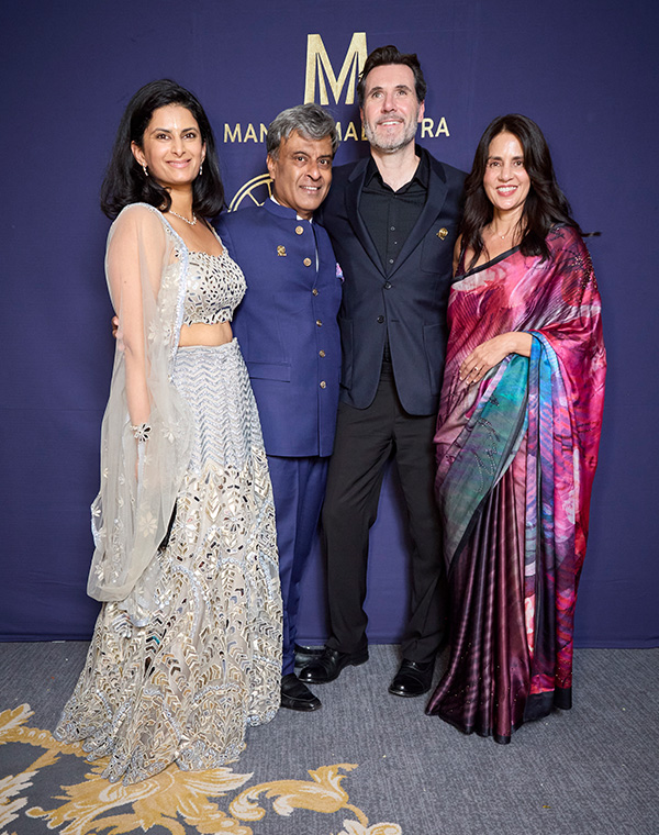 Dr. R. Sri Ram, Smruti Sriram OBE, Rupert Daniels & Ameeta Virk MBE